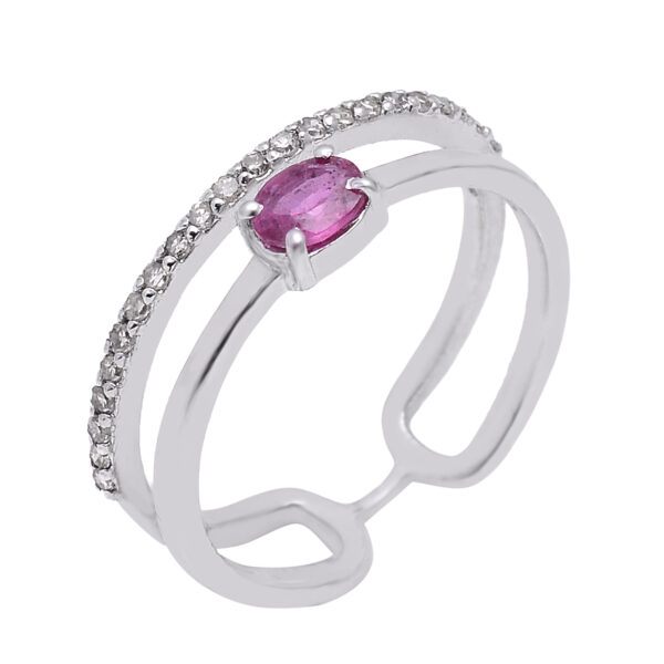 Pink Sapphire Ring - Image 4