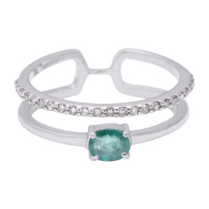 Green Emerald Ring