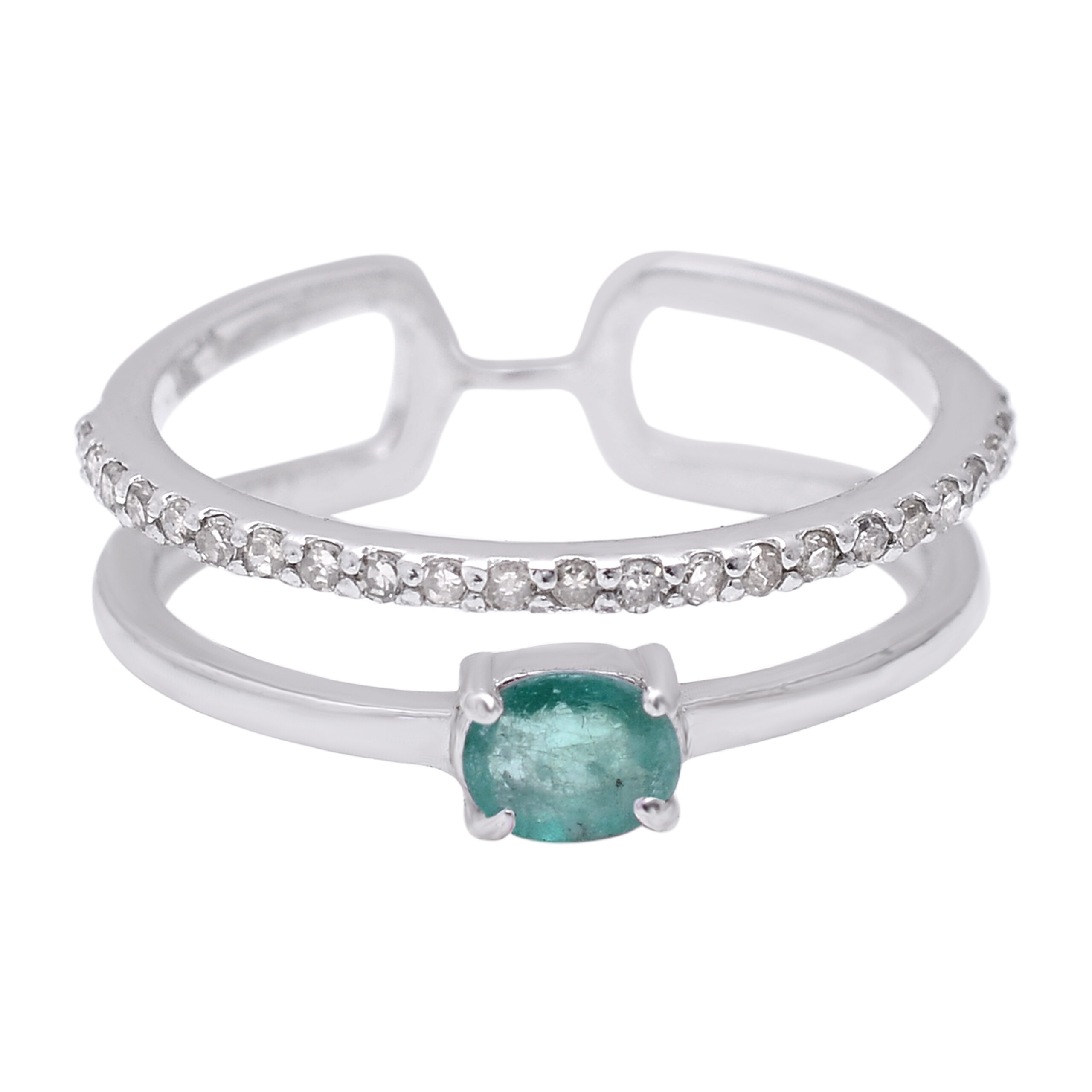 Green Emerald Ring