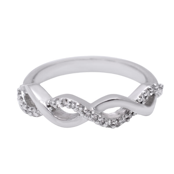 Silver Diamond Ring - Image 4