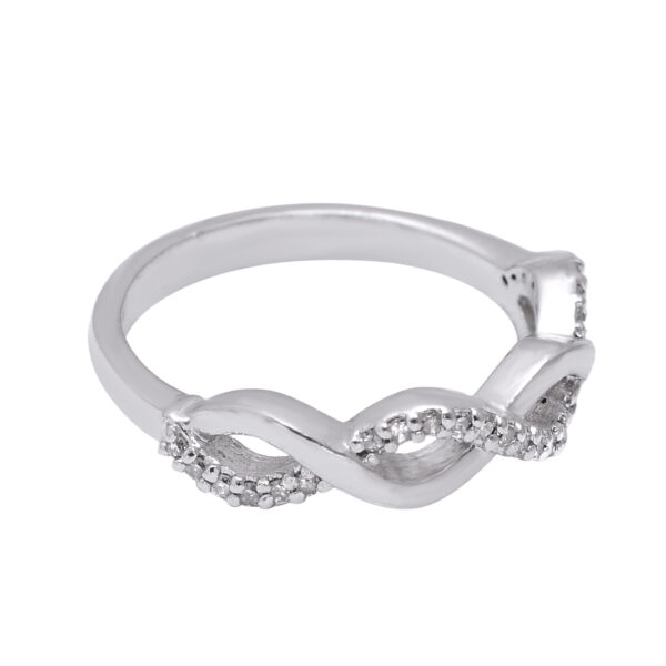 Silver Diamond Ring - Image 2