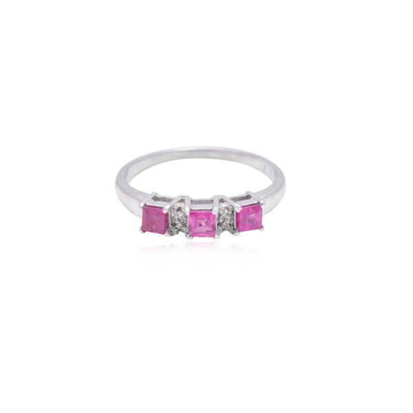 Pink Silver Ring - Image 4