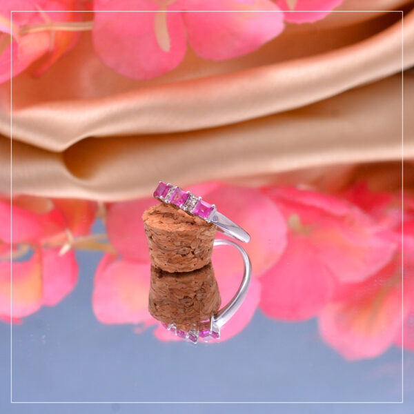 Pink Silver Ring - Image 3