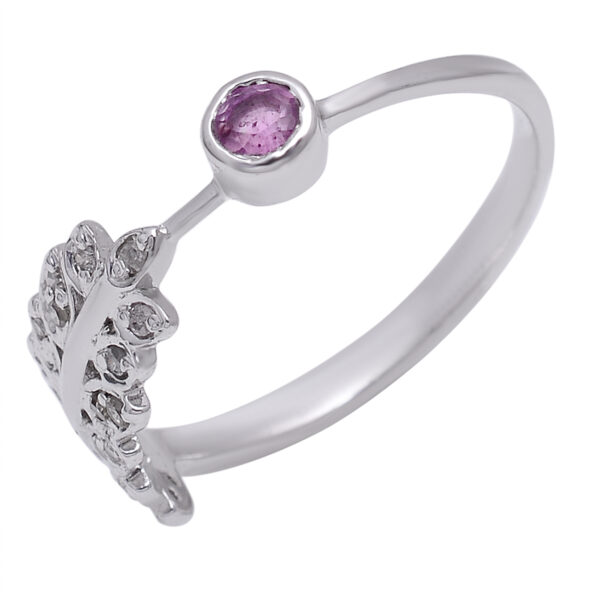 Pink Silver Ring - Image 3