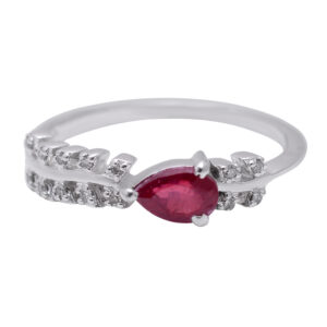Red Silver Ring