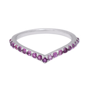 Pink Silver Ring