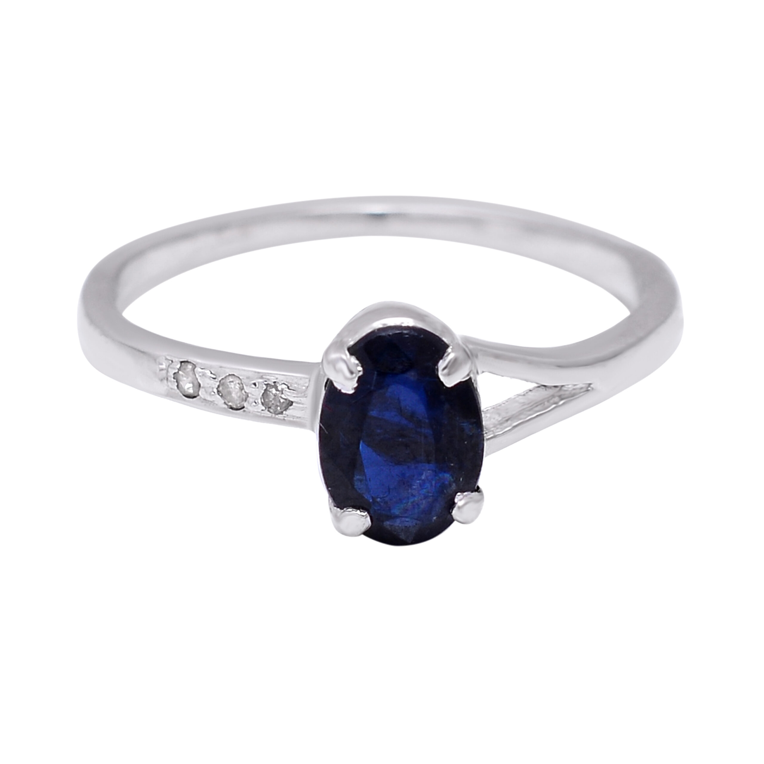 Blue Silver Ring