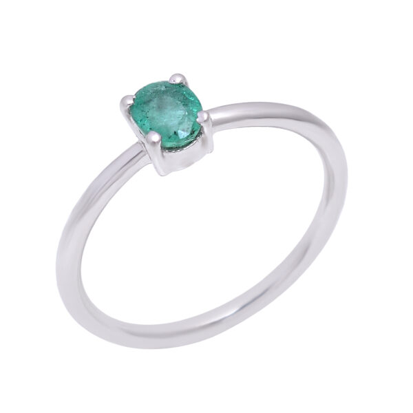 Green Silver Ring - Image 3