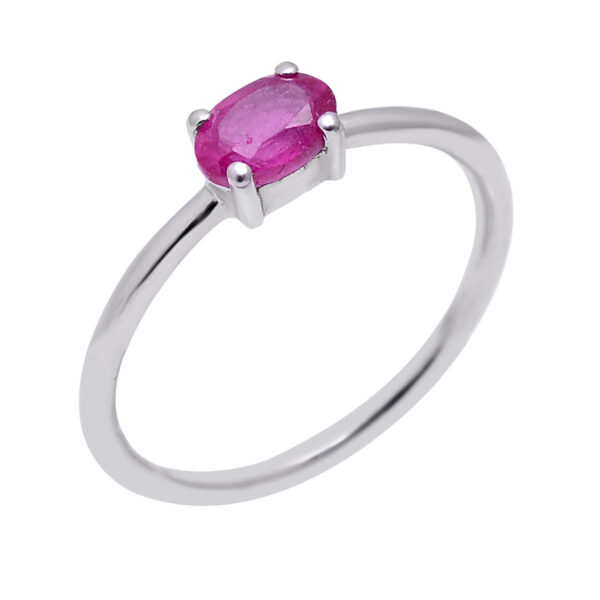 Pink Silver Ring - Image 4