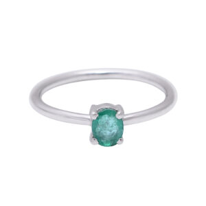 Green Silver Ring