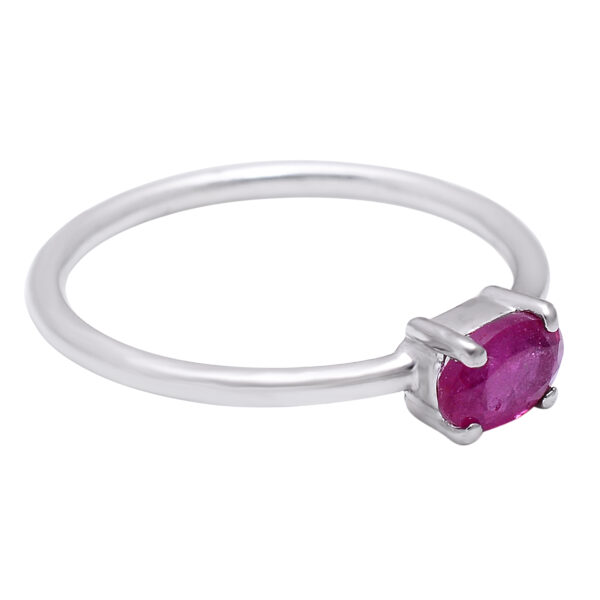 Pink Silver Ring - Image 3