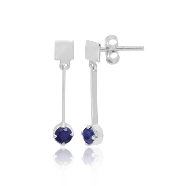 Blue Silver Earring - Image 4