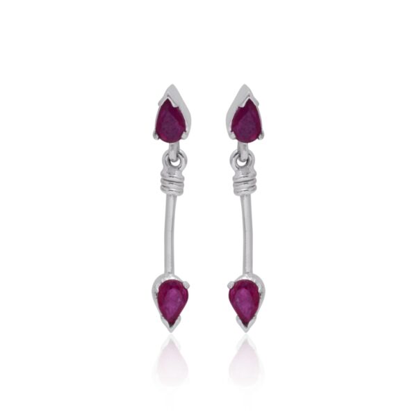 Emerald Silver Earring