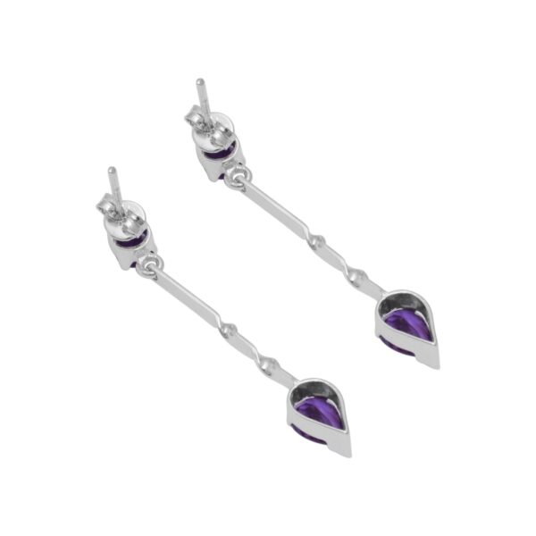 Purple Silver Earring - Image 5
