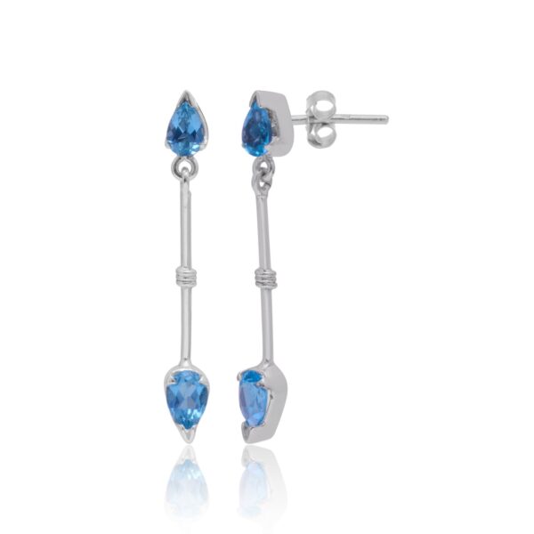 Blue Silver Earring - Image 4