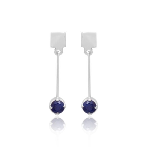 Blue Silver Earring